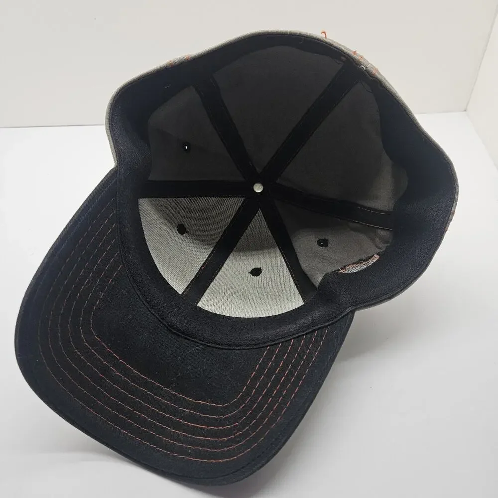 Harley-Davidson A-Flex One Size Fits Most Black/Grey/Orange Baseball Cap.